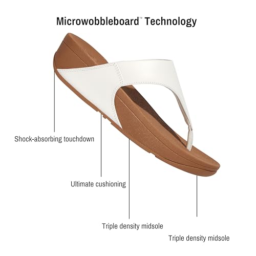 Thumbnail 3 de Fitflop Lulu Leather Flip Flops for Women: Toe-Post Sandals with Natural Arch Support