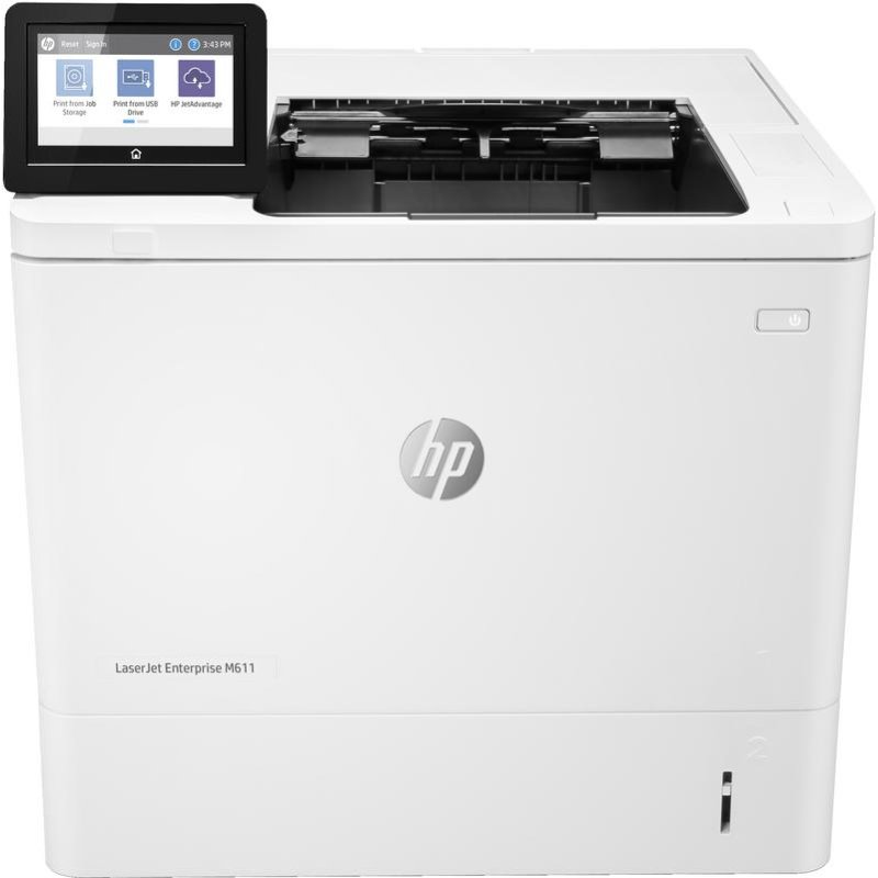 Detalle de HP LaserJet Enterprise M611dn: Impresora láser Ethernet dúplex con seguridad avanzada