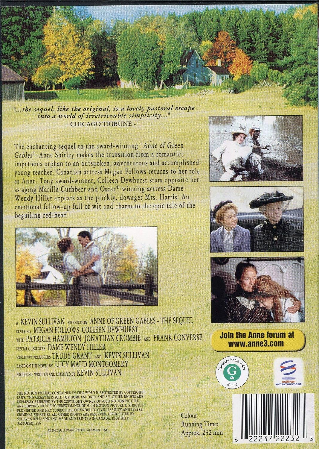 Thumbnail 1 de Anne of Green Gables: The Sequel 22232 DVD-Video, remastered in colour