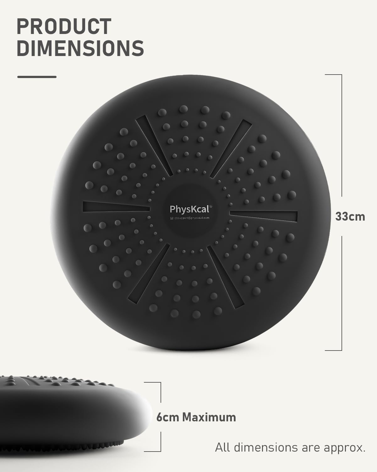Thumbnail 6 de PhysKcal Wobble Disc Balance Seat 34cm