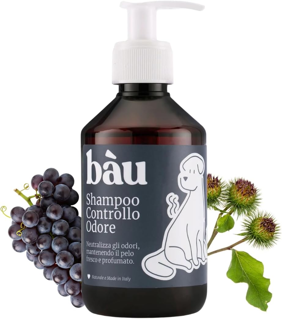Detalle de Bau Shampoo Cane Controllo Odori con Bardana, Aloe Vera e Pantenolo — Deodorante per Cani
