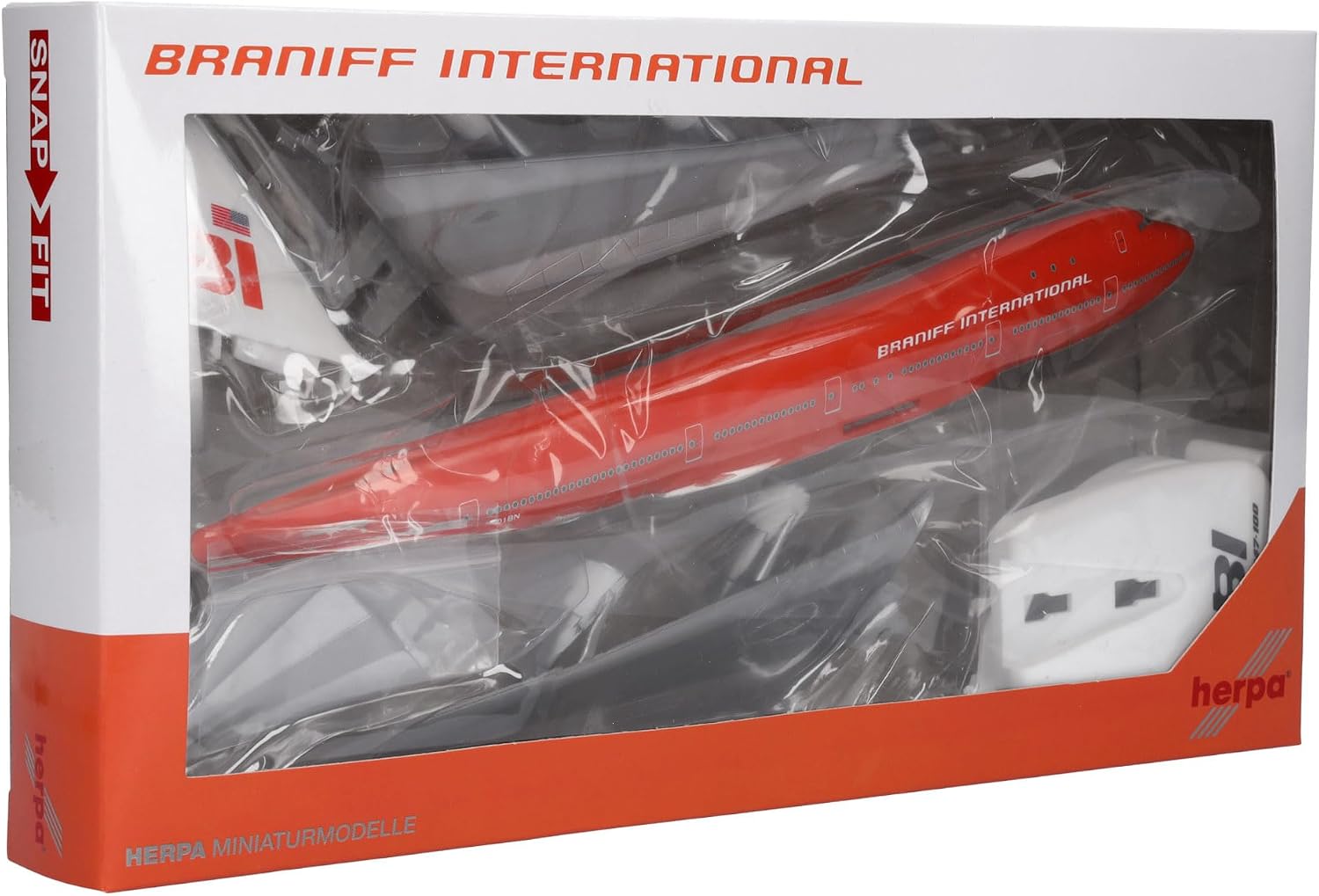 Thumbnail 4 de Herpa 614146 Snapfit – model Boeing 747-100 „Big Pumpkin” 1:250