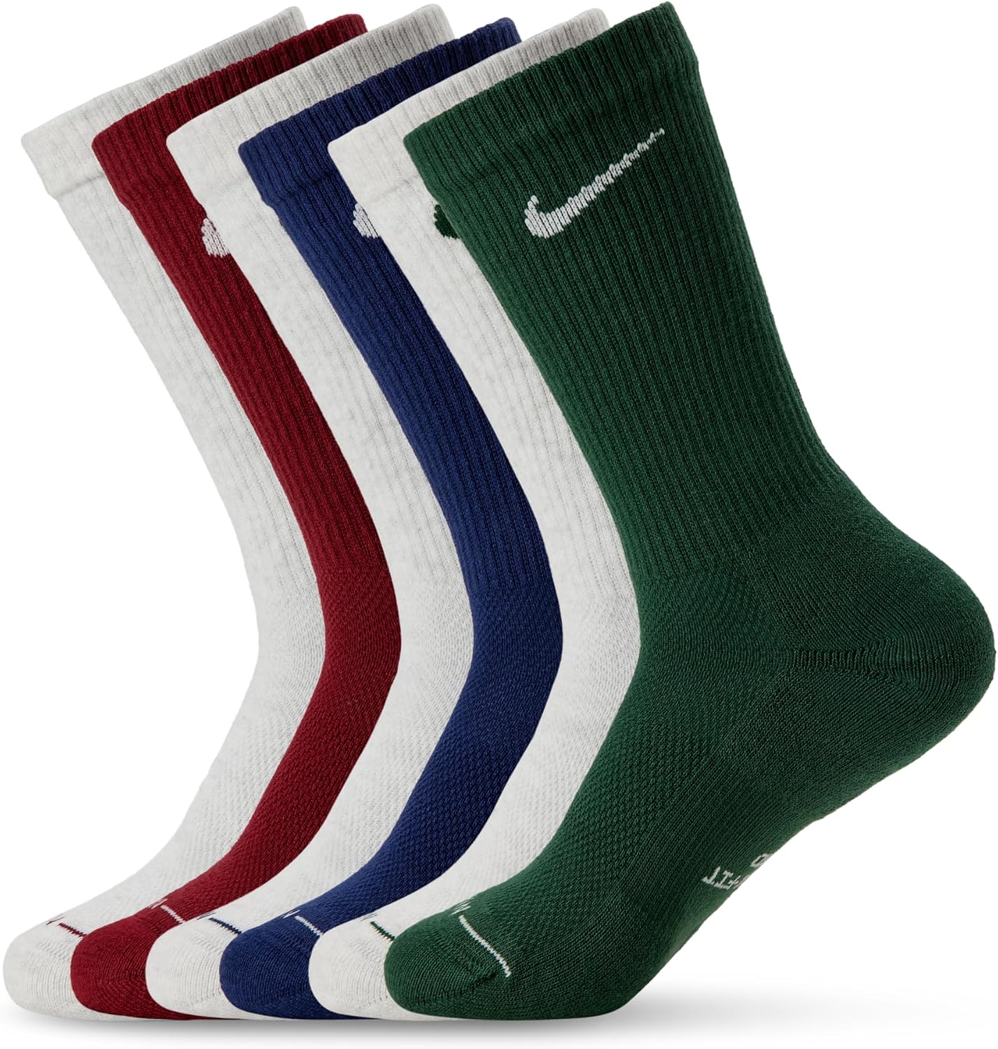 Thumbnail 3 de Nike Everyday Plus Crew (6 Pairs) – Multi-Color, Large