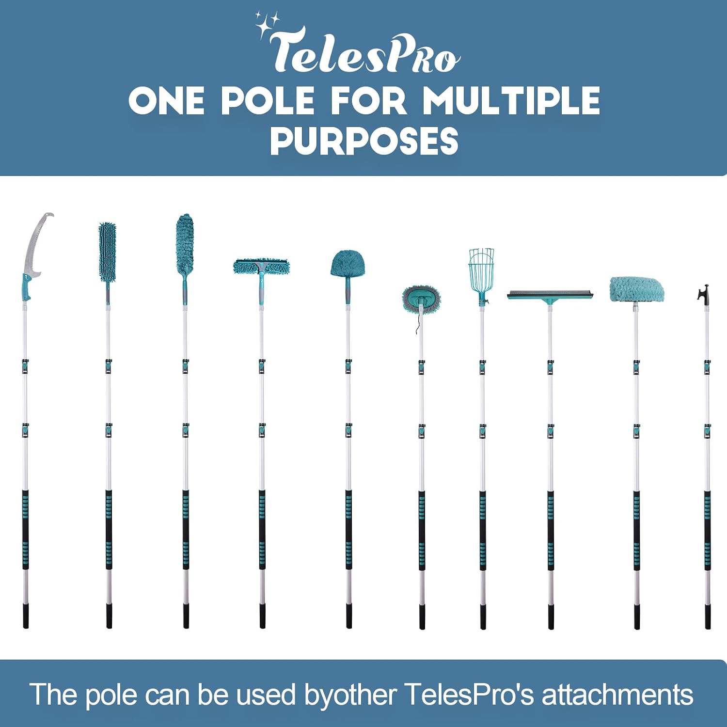 Thumbnail 6 de TelesPro HI-2302-7-3K24 High-Reach Duster Kit with 6–24 ft Pole