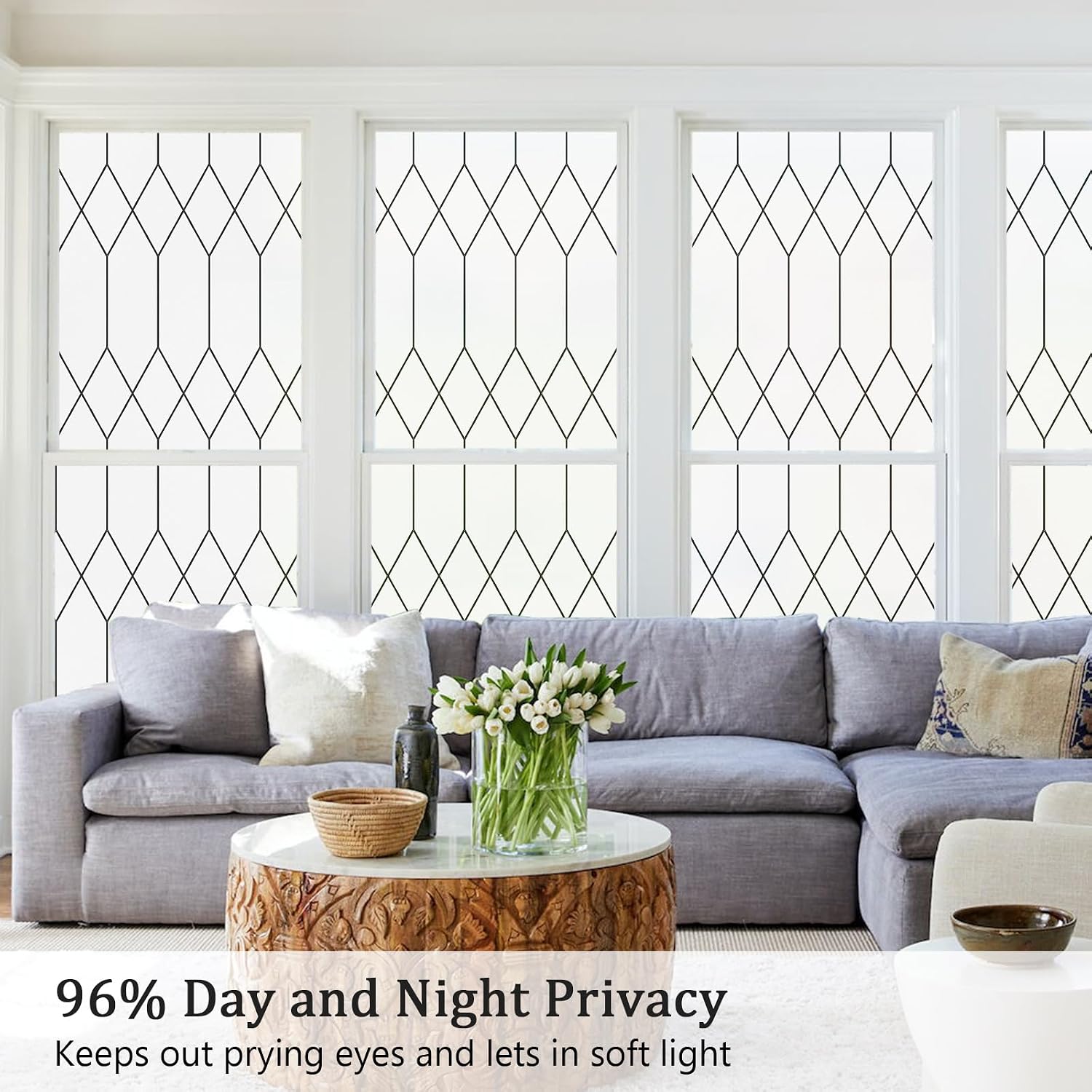 Detalle 2 de Coavas window privacy film, 45 x 300 cm
