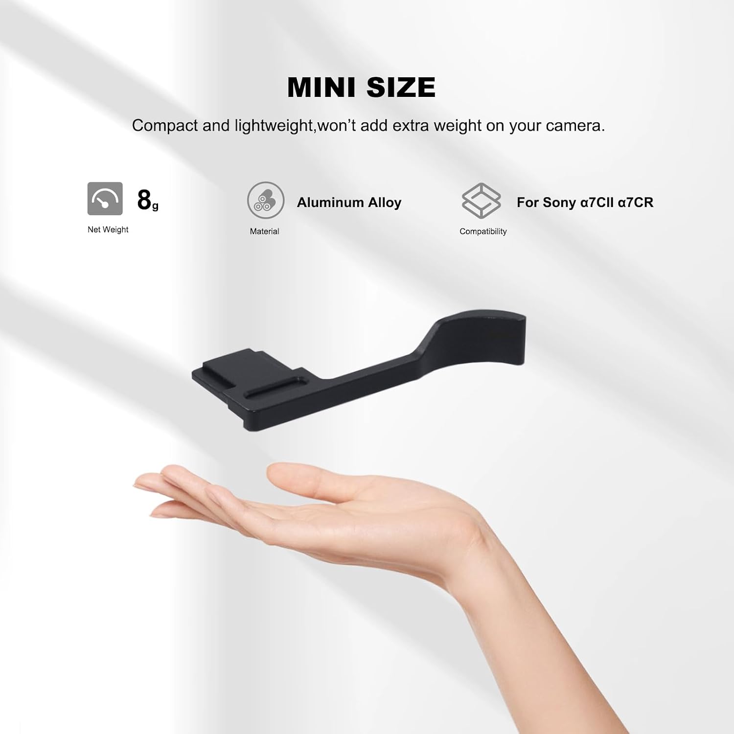 Detalle 2 de Aisnyho A7CII A7CR Thumb Grip for Sony A7CII