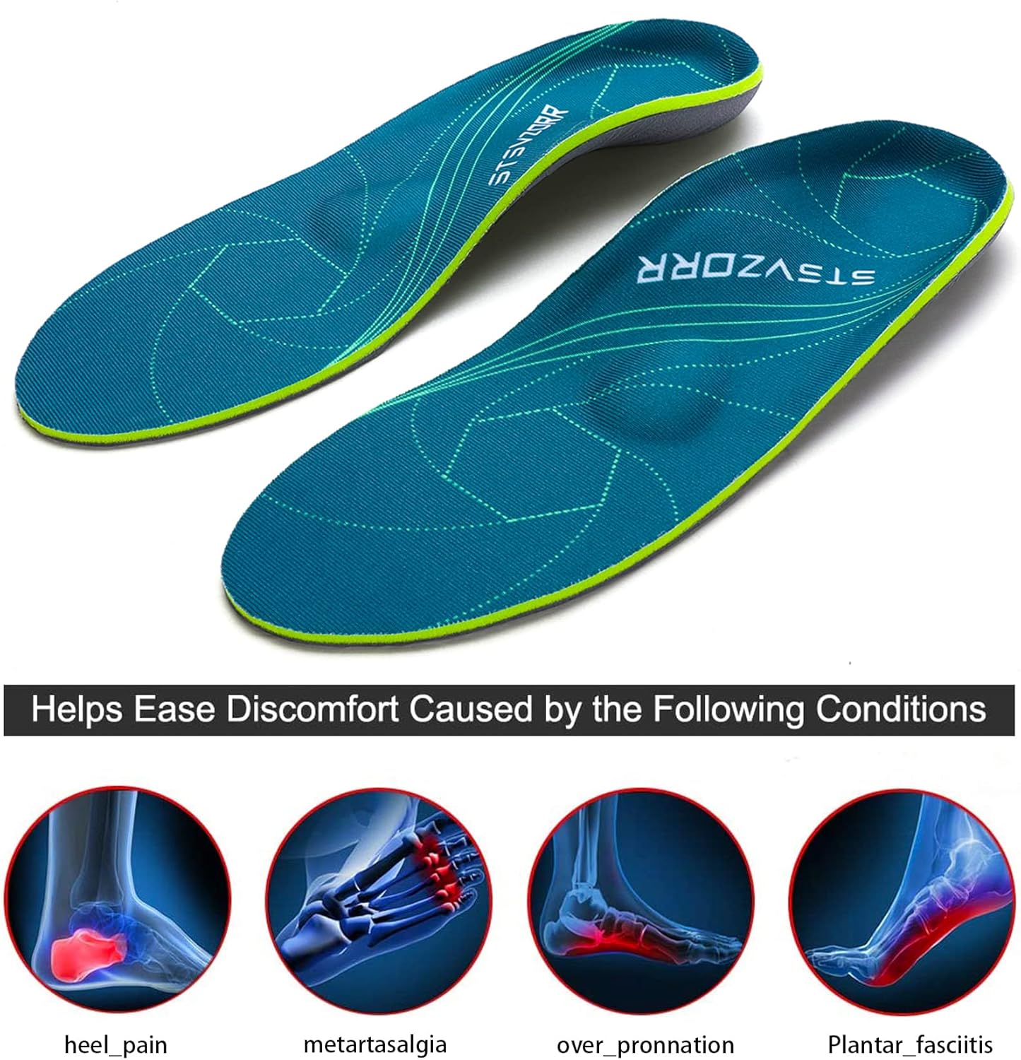 Thumbnail 1 de Plantar Fasciitis Arch Support Orthopaedic Insole 🦶