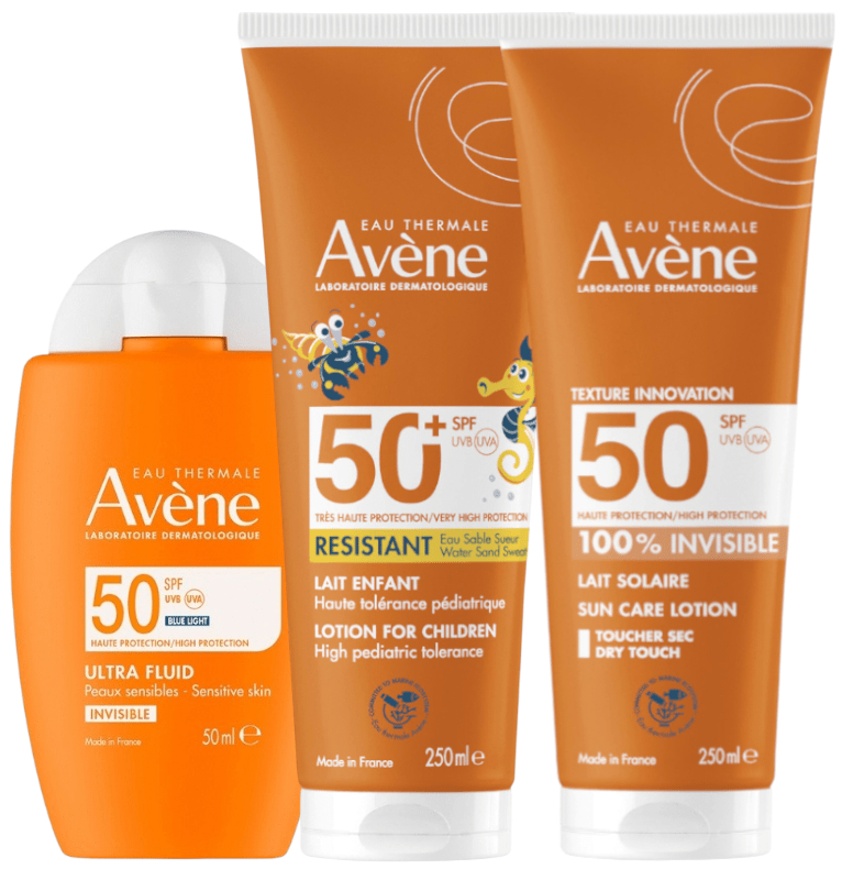 Avène Ultra Fluid Invisible SPF50 + Leches Protección Solar ☀️