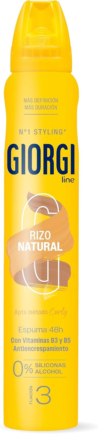 Detalle de Giorgi Line naturligt lockskum, 24 h, 0 % silikon och alkohol, fixering 3
