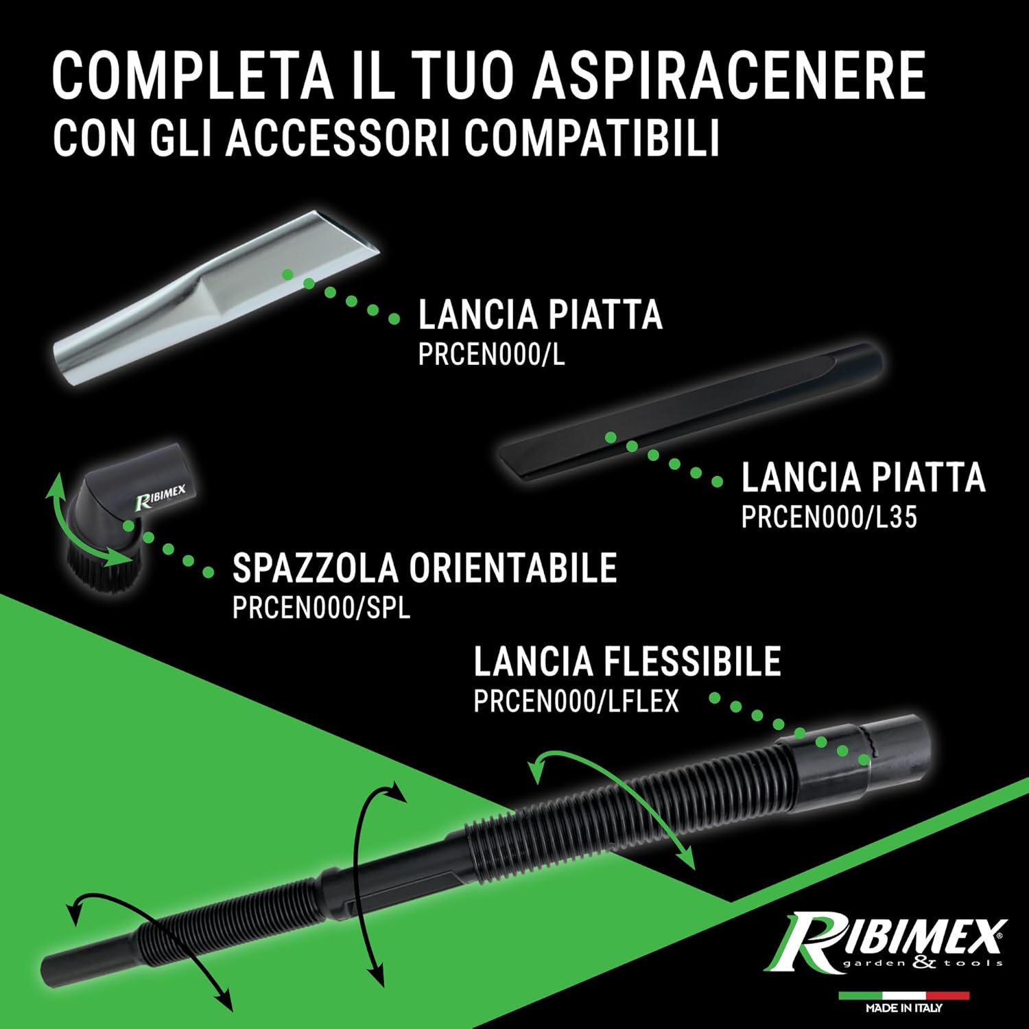 Thumbnail 6 de Ribimex Aspiracenere Elettrico Ceneflame PRCEN007: potenza 1200 W, filtro HEPA lavabile e funzione soffiante