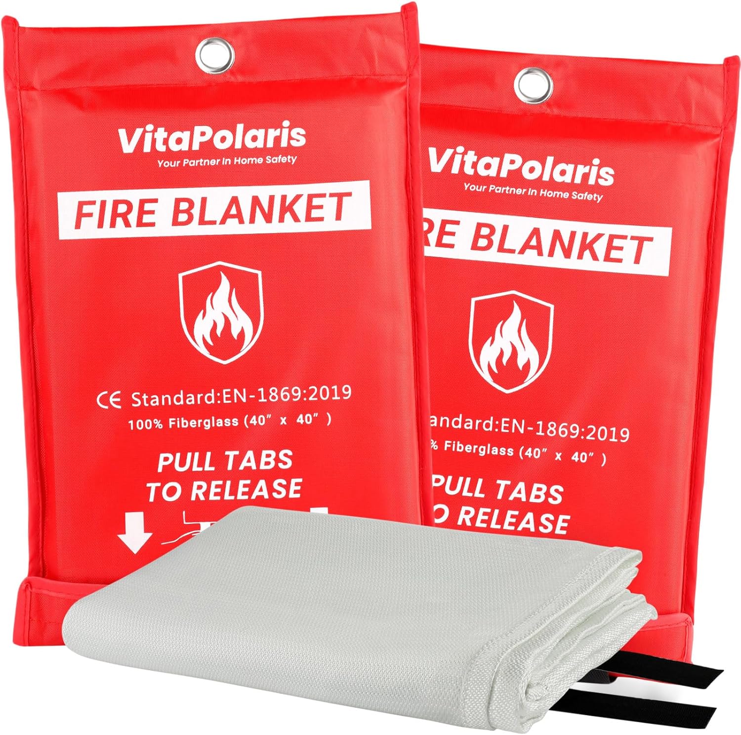 Thumbnail 6 de VitaPolaris Heavy-Duty Fire Blanket 4-Pack 🧯