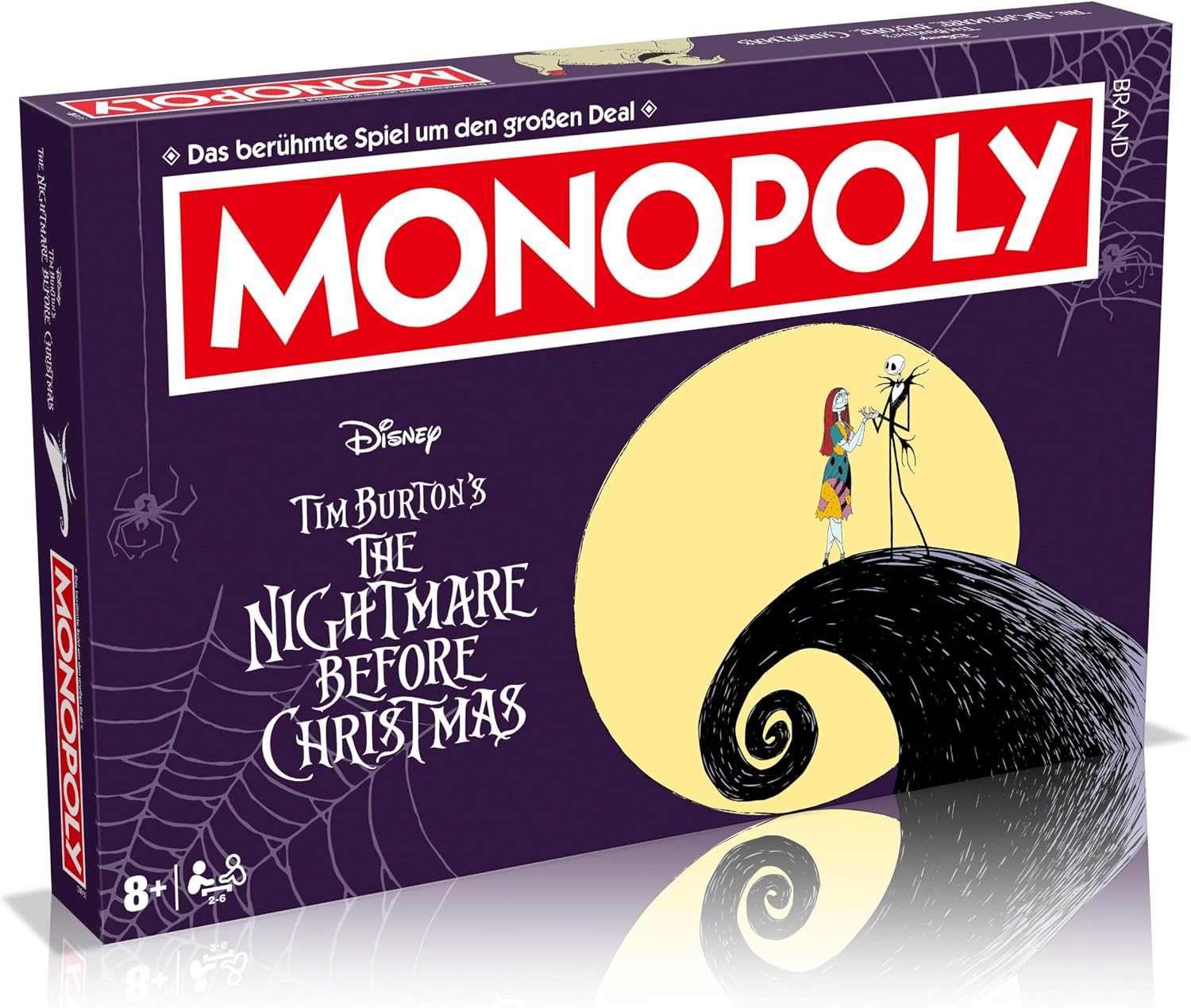 Detalle de Winning Moves Monopoly Nightmare Before X‑Mas Edition