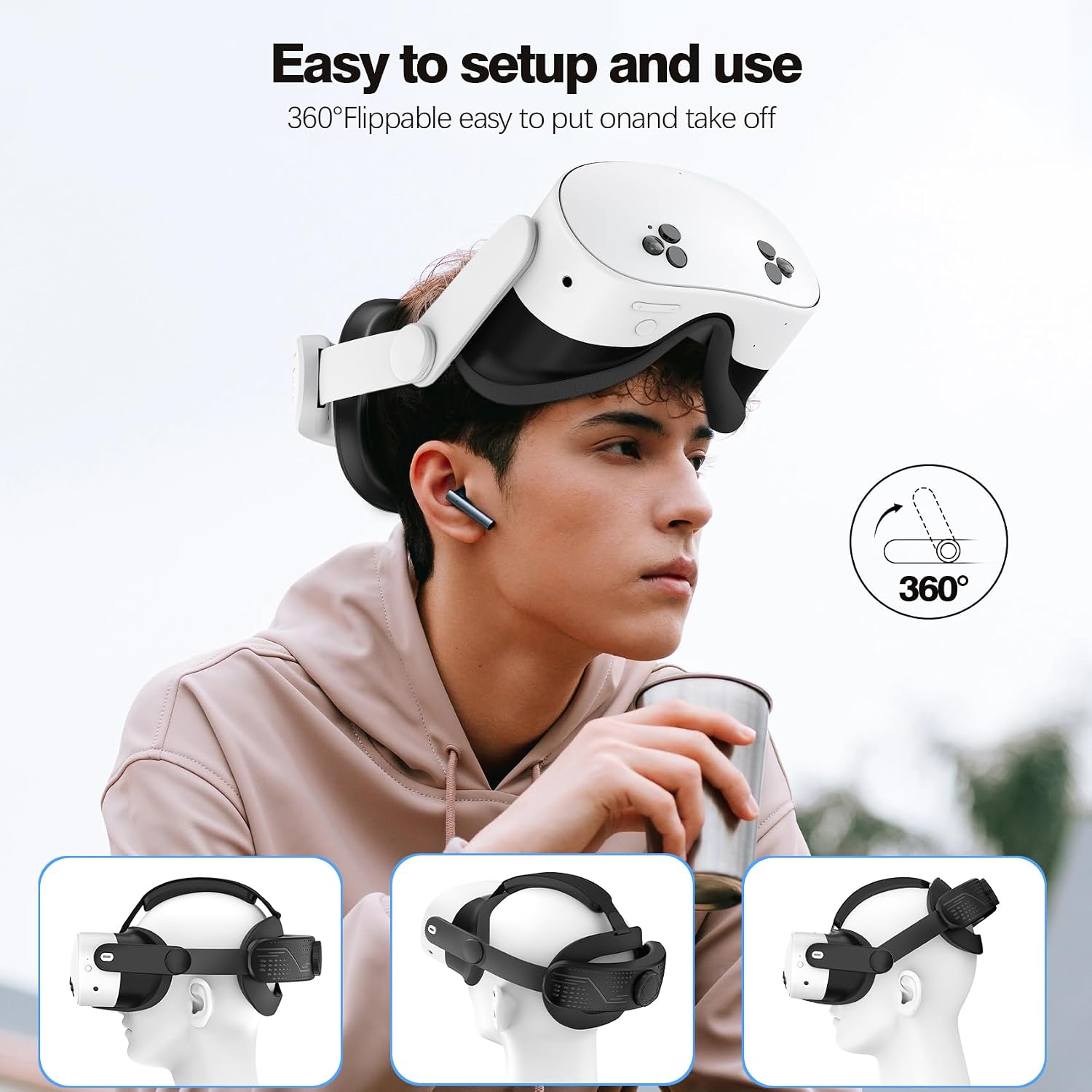 Thumbnail 5 de Comfort Head Strap Meta Quest 3S 0.67in