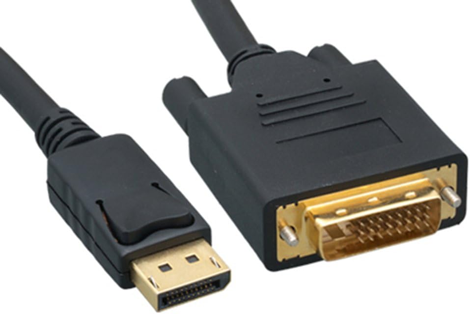 Thumbnail 6 de DisplayPort to DVI Cable, 6 ft Black (Passive) — secure latching connectors