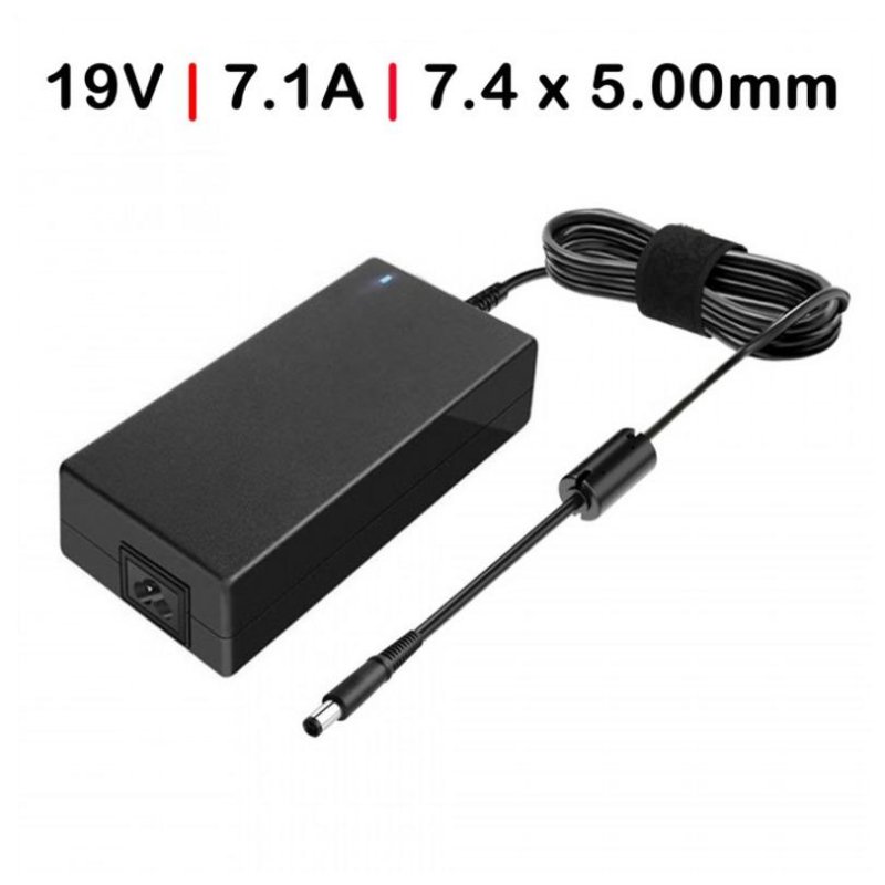 Detalle 1 de OEM cargador para portátil HP de 135 W, 19 V y 7,1 A con conector de 7,4 x 5,0 mm