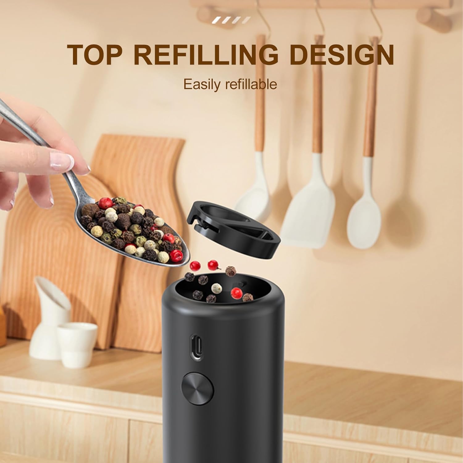 Thumbnail 5 de Molinillos sal y pimienta eléctricos 110 ml