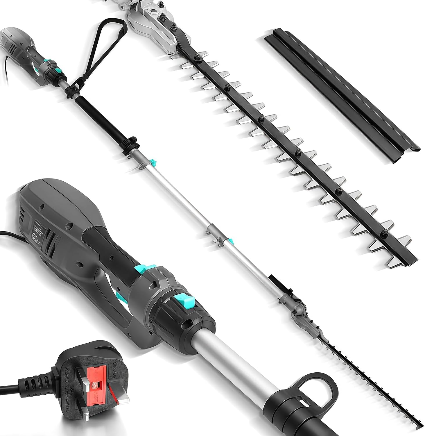 Detalle de Bluemars Heavy Duty 1010W Pole Hedge Trimmer with 2.6m Reach