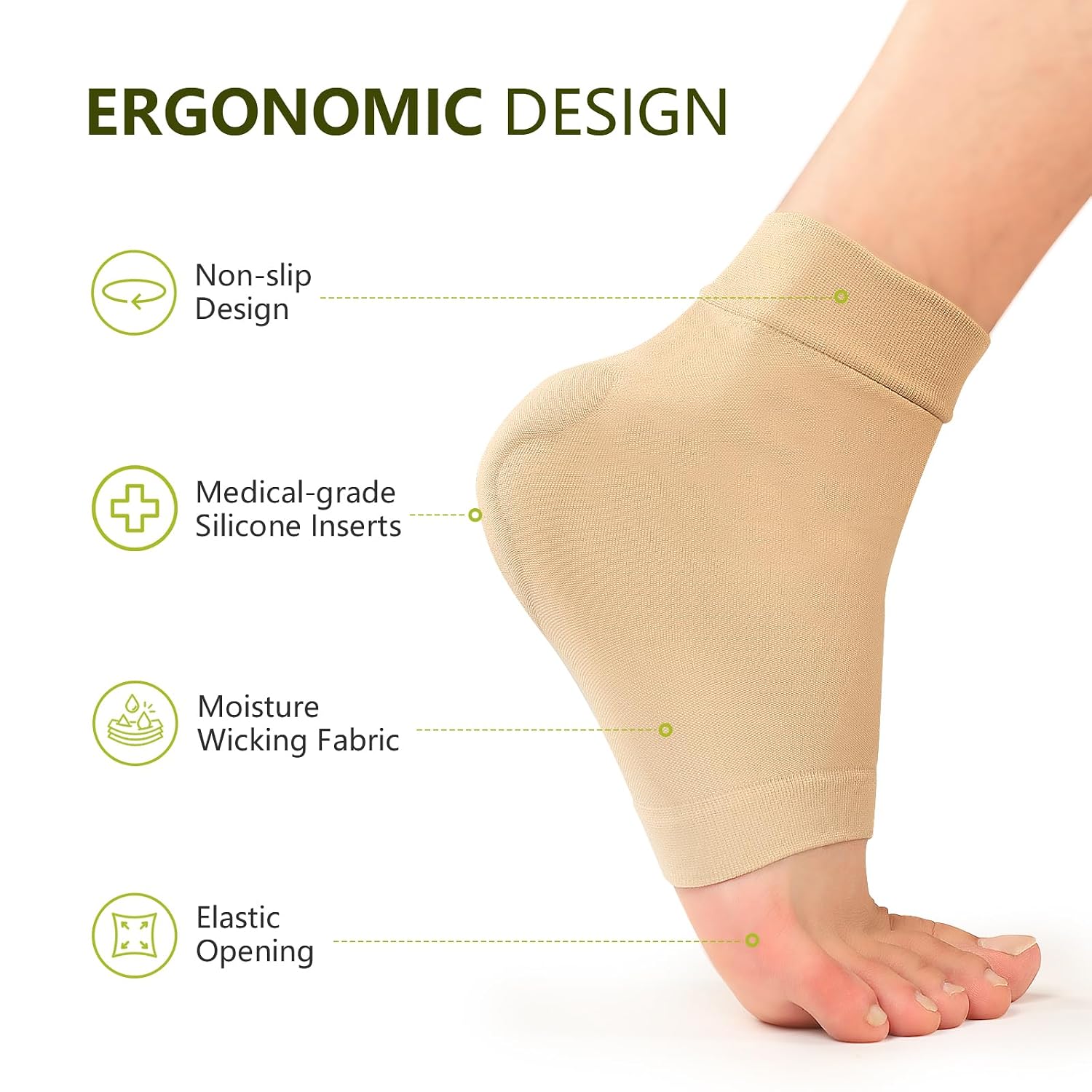 Detalle de Bukihome Achilles tendonitis socks, Large