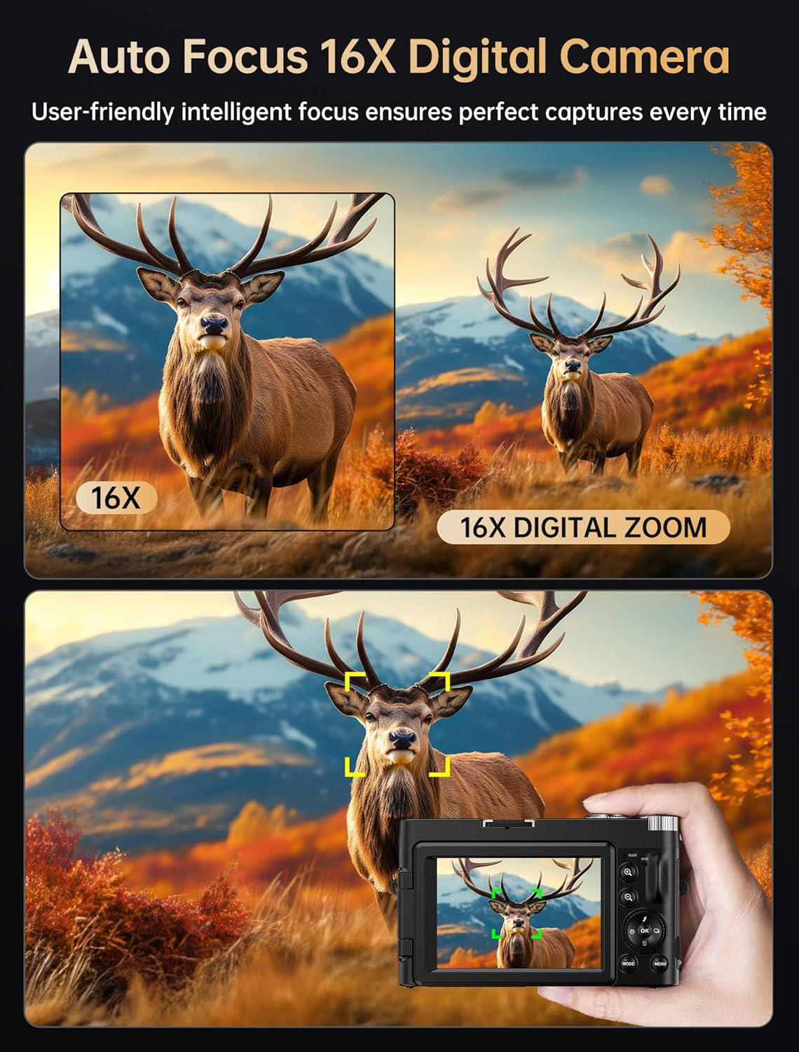 Detalle de XNSIAKXA 4K 64MP WiFi Vlogging Camera