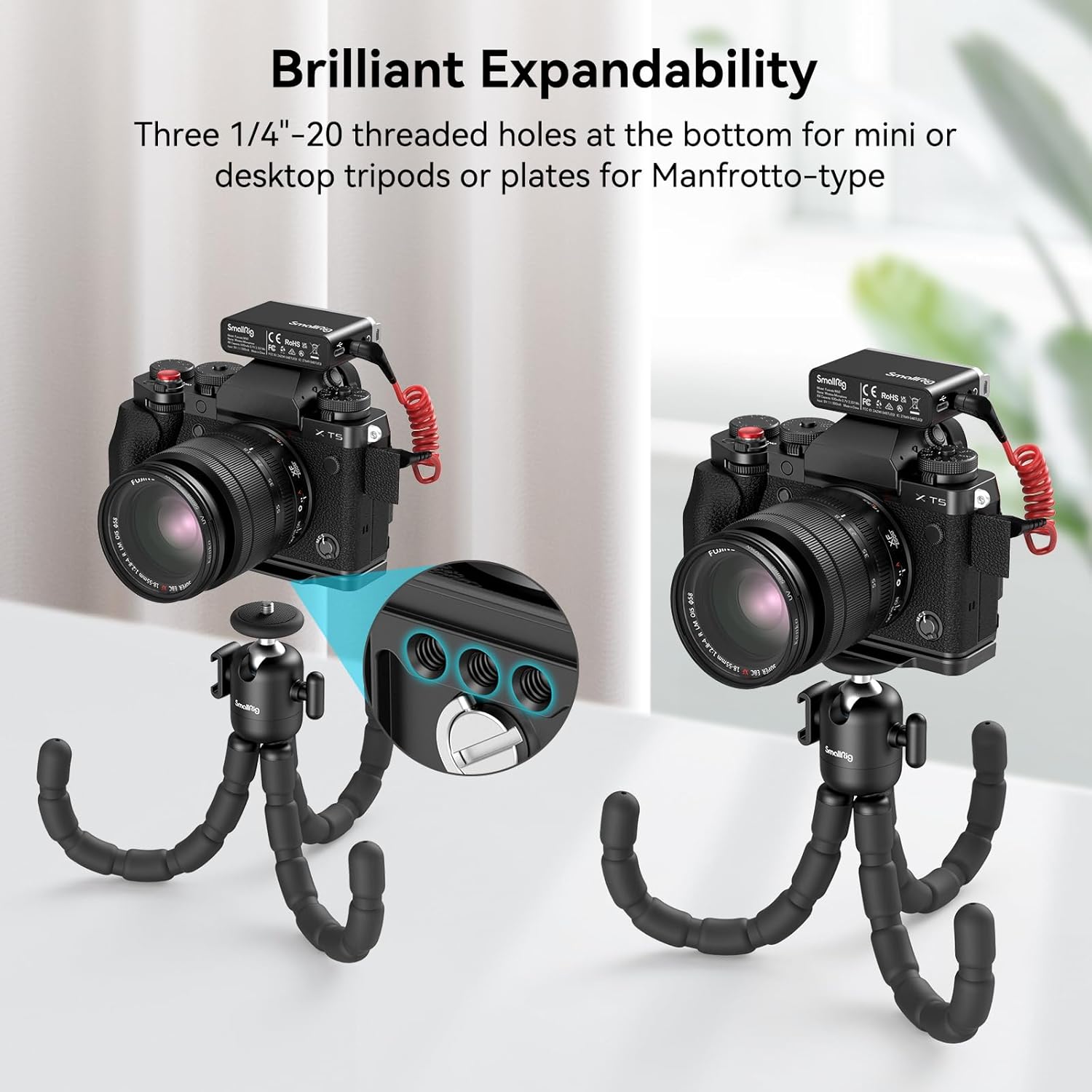 Thumbnail 6 de SmallRig X-T5 L-Bracket Grip mit Arca-Swiss Schnellwechselplatte und Silikon-Handgriff (für Fujifilm X-T5) – 4260
