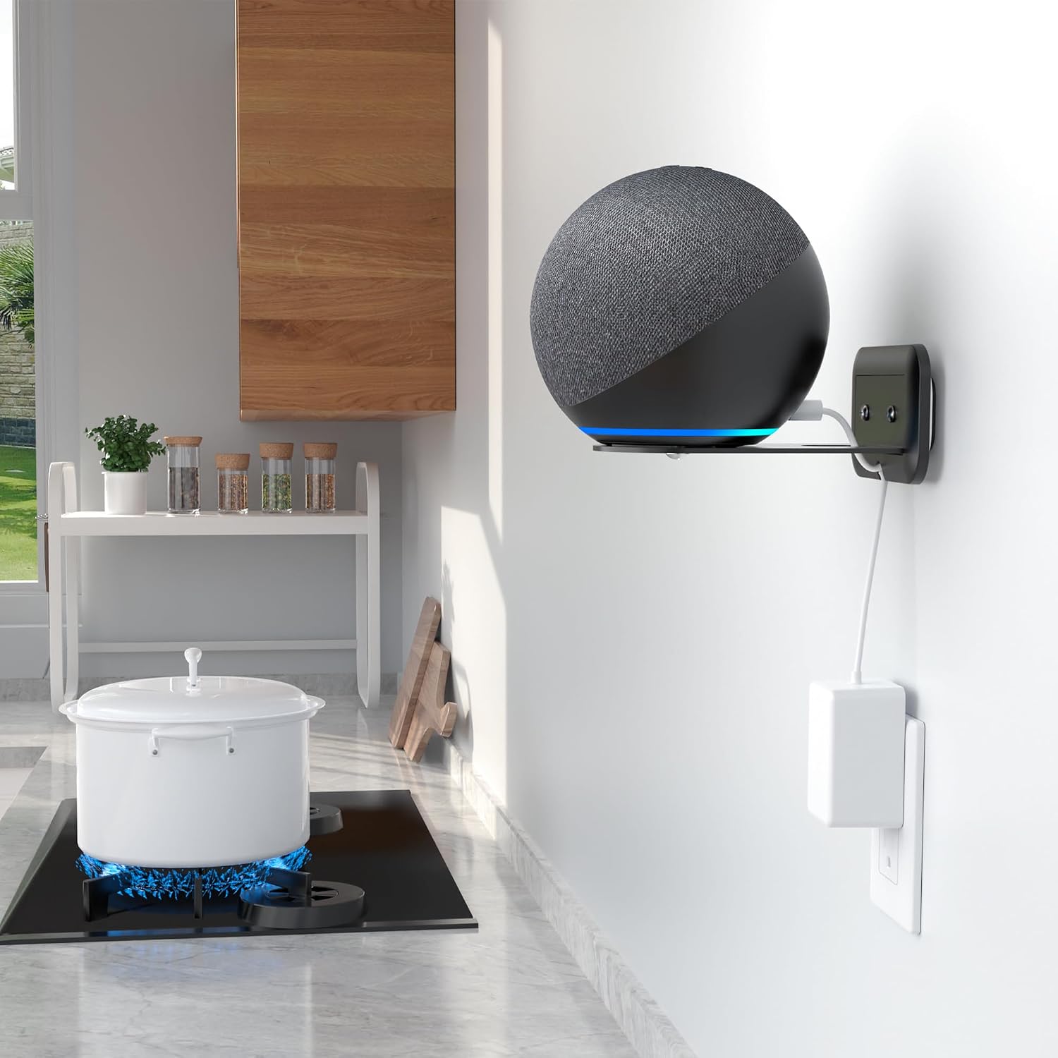 Thumbnail 6 de HomeMount Wandhalterung für Sonos Era 100 / Studio (2025) – Robuste Metallhalterung mit Kabelmanagement, Platzsparend, Schwarz