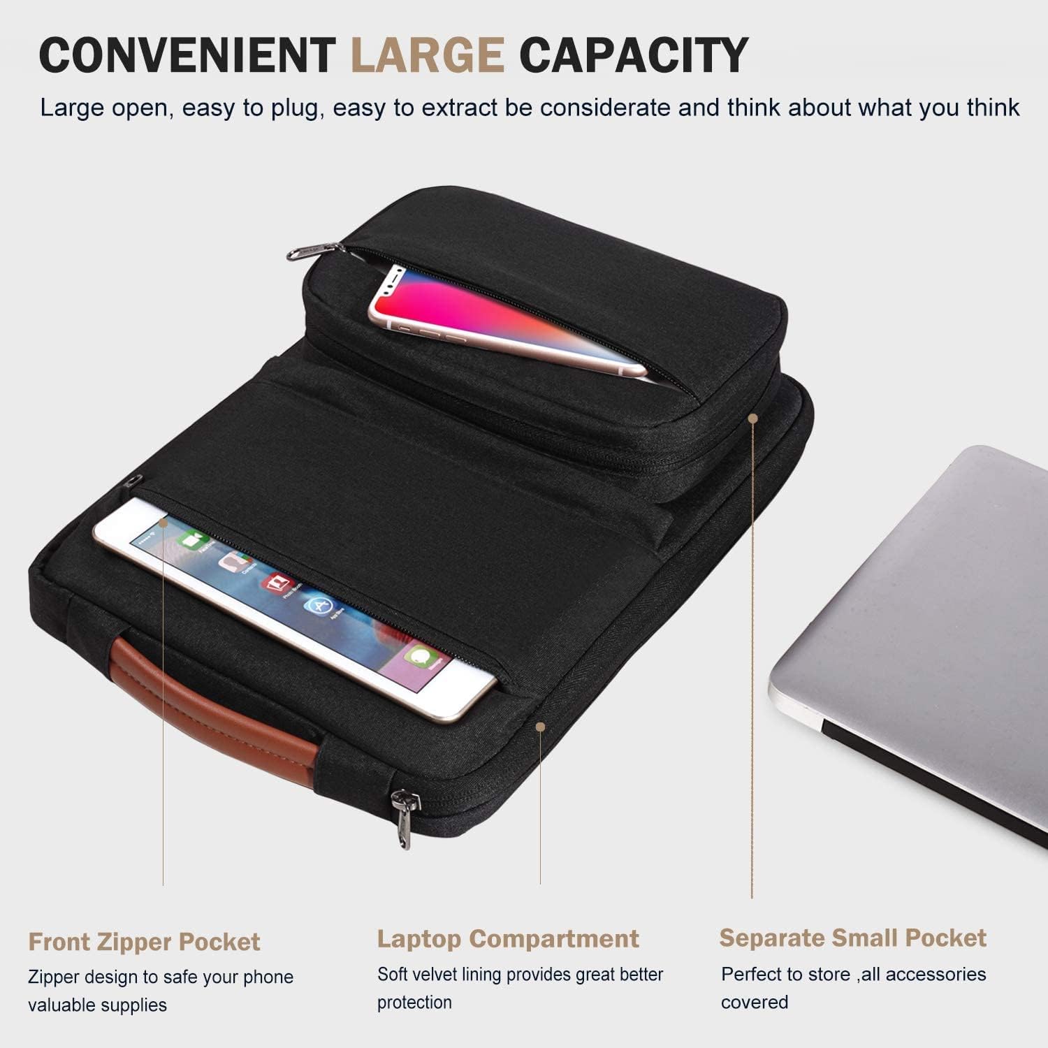 Detalle de Voova Laptop Sleeve Case 15.6-inch waterproof sleeve