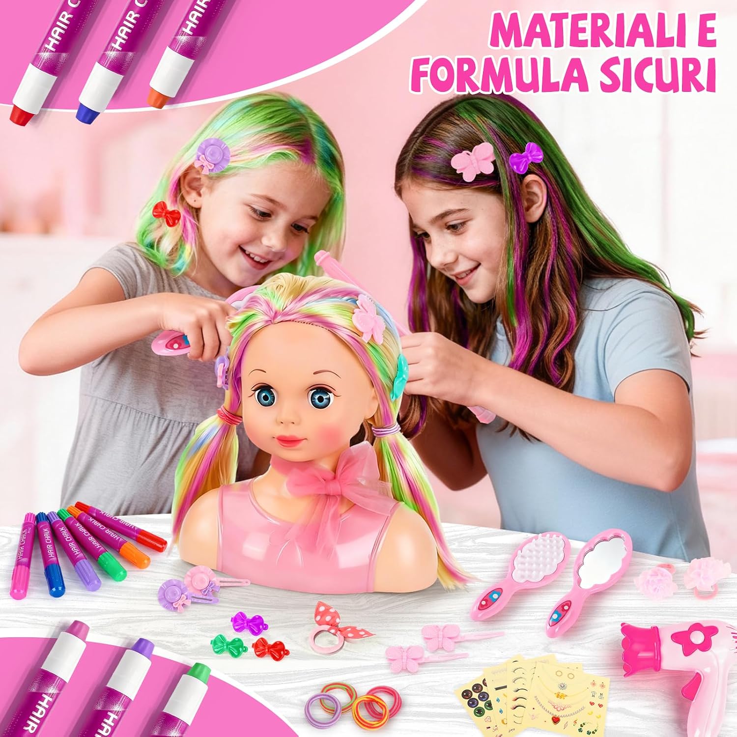 Thumbnail 5 de LumenVela Testa Bambola da Truccare per Bambine 4–8 anni 🪆