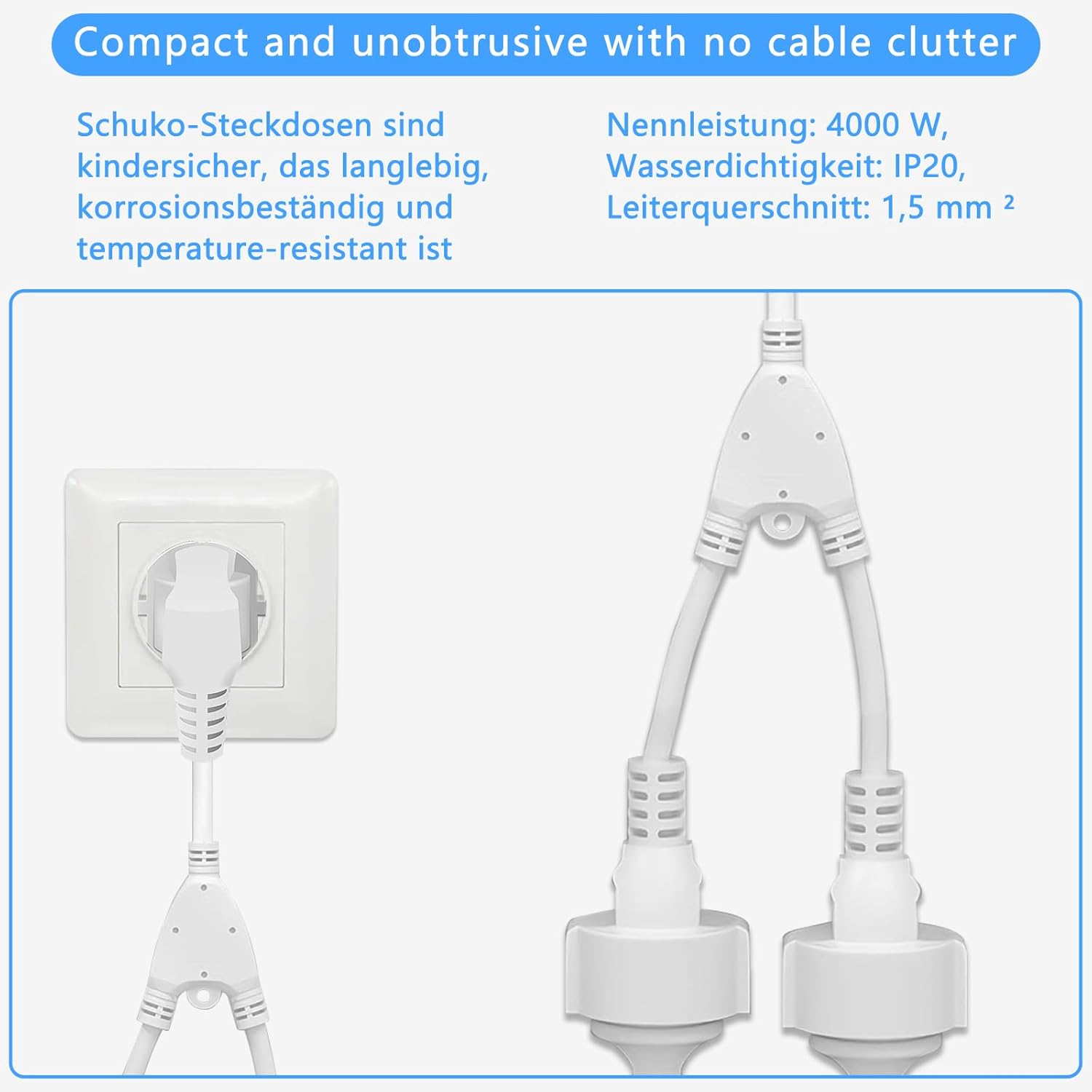Thumbnail 2 de Doppelstecker Schuko 16 A, 250 V