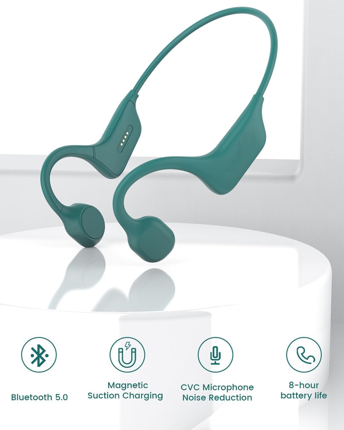 Detalle 2 de SANOTO Bone Conduction Headphones Bluetooth 5.3 — Open Ear