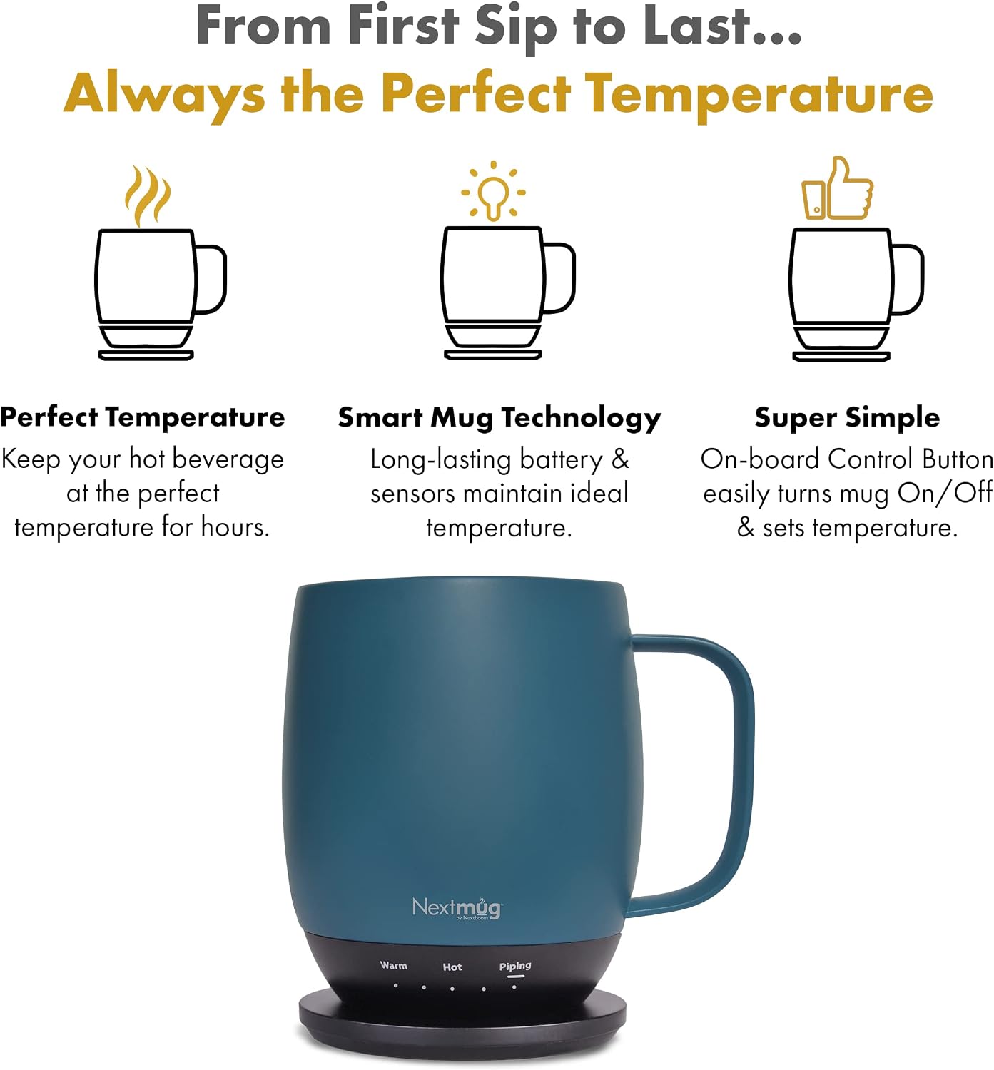 Detalle 2 de Nextmug Temperature-Controlled 14 oz Mug