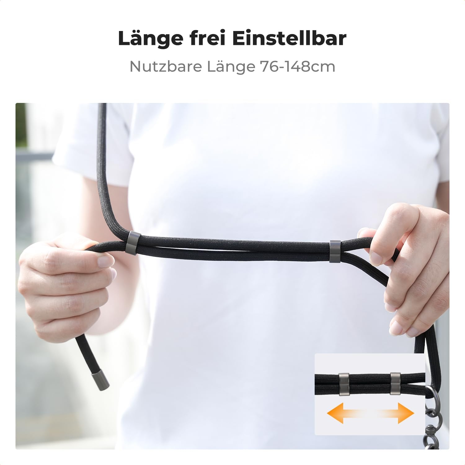 Thumbnail 4 de K&F CONCEPT Schwarzes Schlüsselband für Osmo Pocket 3 35 cm