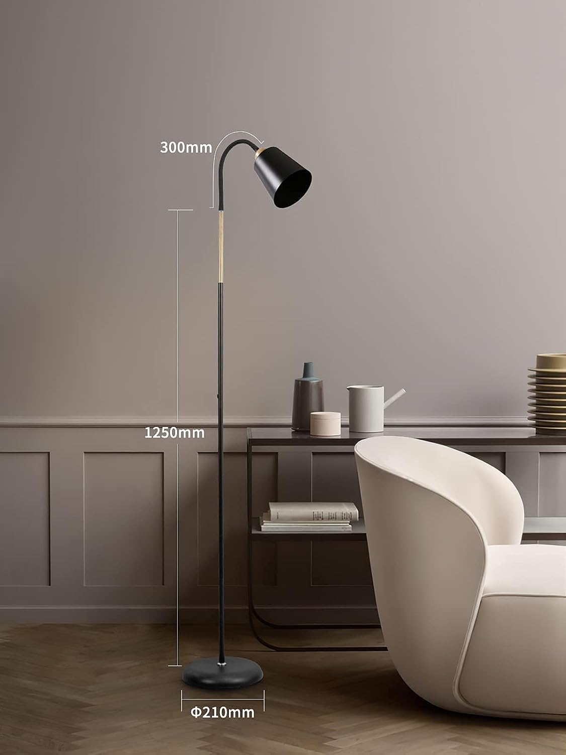 Detalle de ANTENLICHT VILI Stehlampe 159 cm, E27 Leselampe
