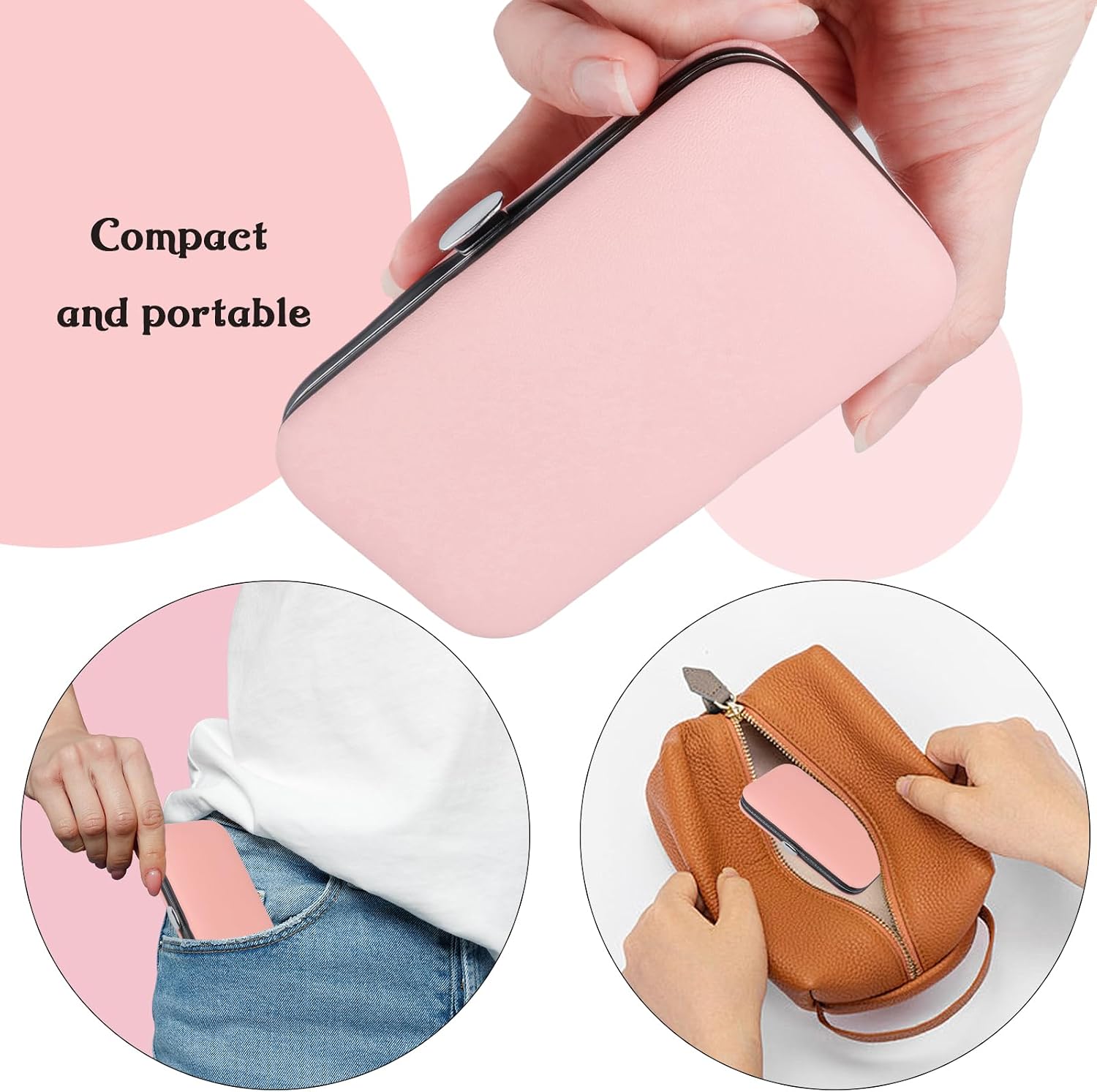 Thumbnail 6 de RedFlow SF20231108 8-Piece Manicure Set with Pink Travel Case