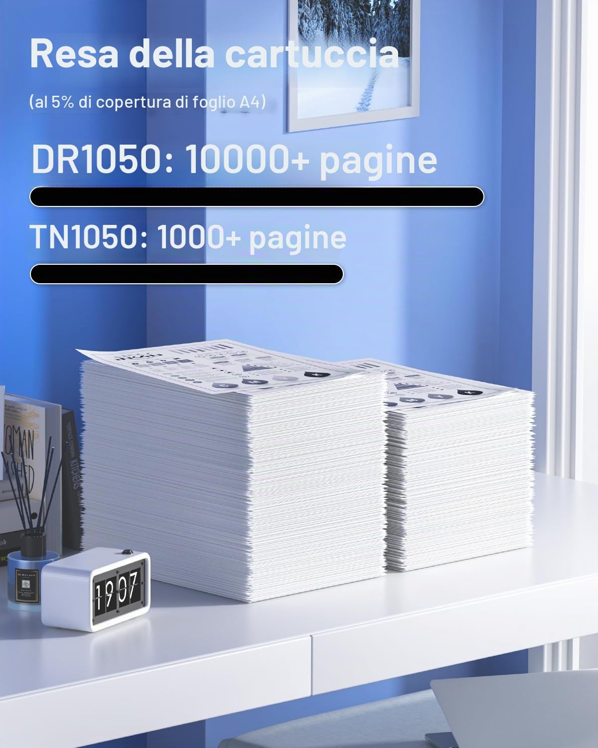 Detalle de INK4U TN1050 Toner + DR1050 Tamburo 1.000/10.000 pagine
