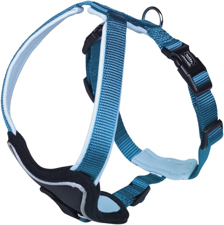 Detalle de Nobby Komfort Geschirr Classic Preno Blau L (60–75 cm) – Neopren gepolstert