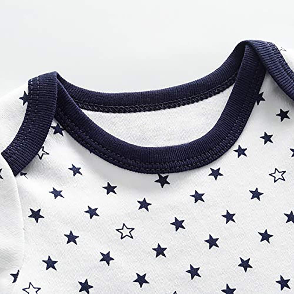 Thumbnail 3 de Chamie Baby Bodysuit Cotton Short Sleeve Vests – 5-Pack Unisex 0-12 Months
