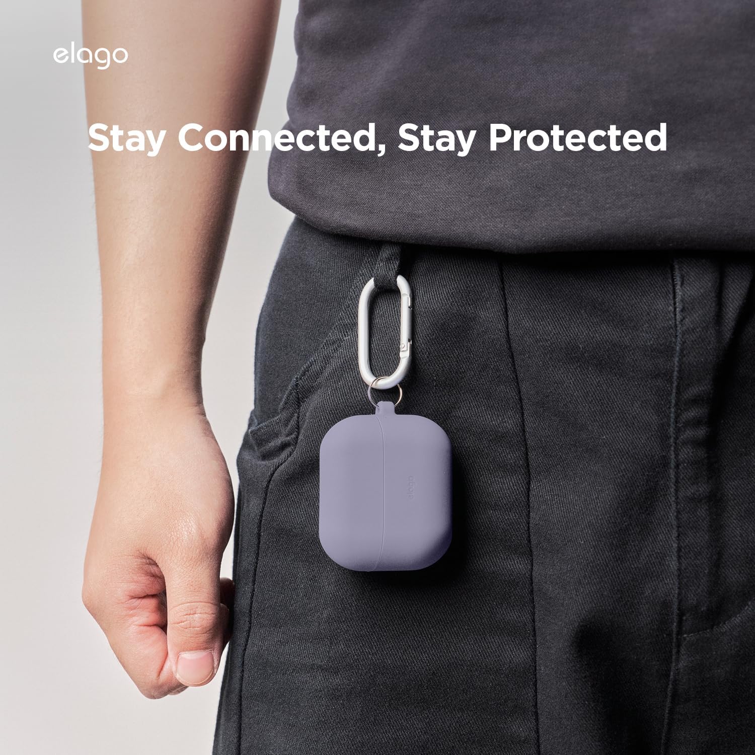 Thumbnail 6 de elago Coque en silicone pour Samsung Galaxy Buds 3 / 3 Pro / 3 FE (noir) avec mousqueton