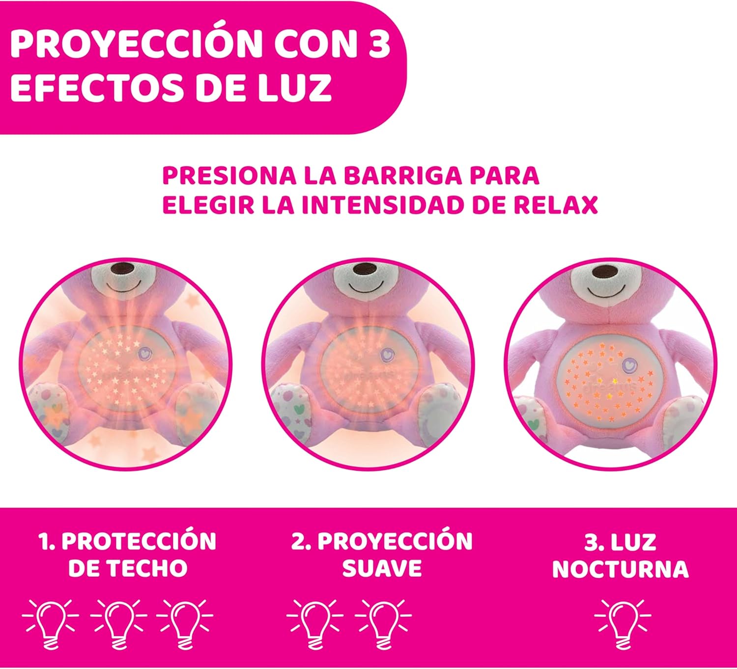 Thumbnail 3 de Chicco Baby Bear Oso Proyector de Sueños y Luces 🌙