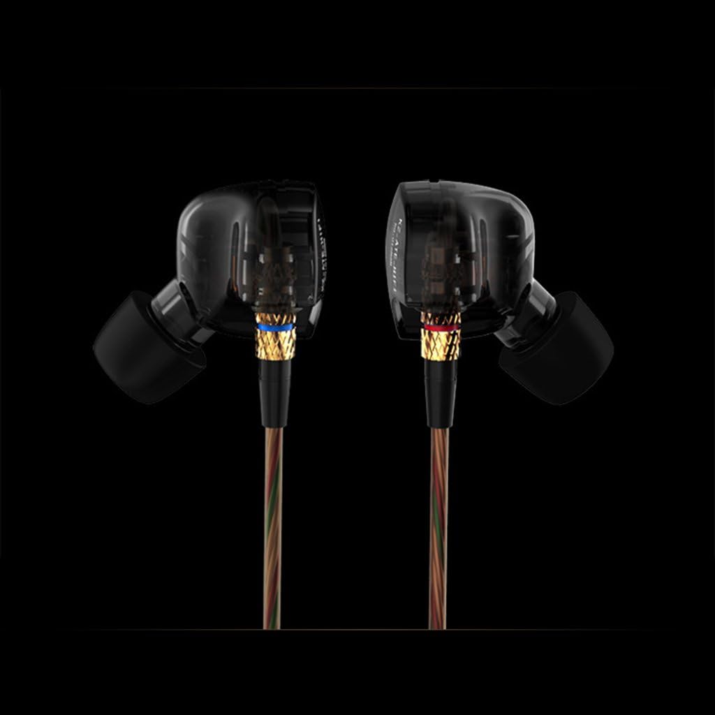 Detalle 2 de Kingriz FBA_4330330199 ATE In-Ear Earphones, Black, 3.5 mm Jack