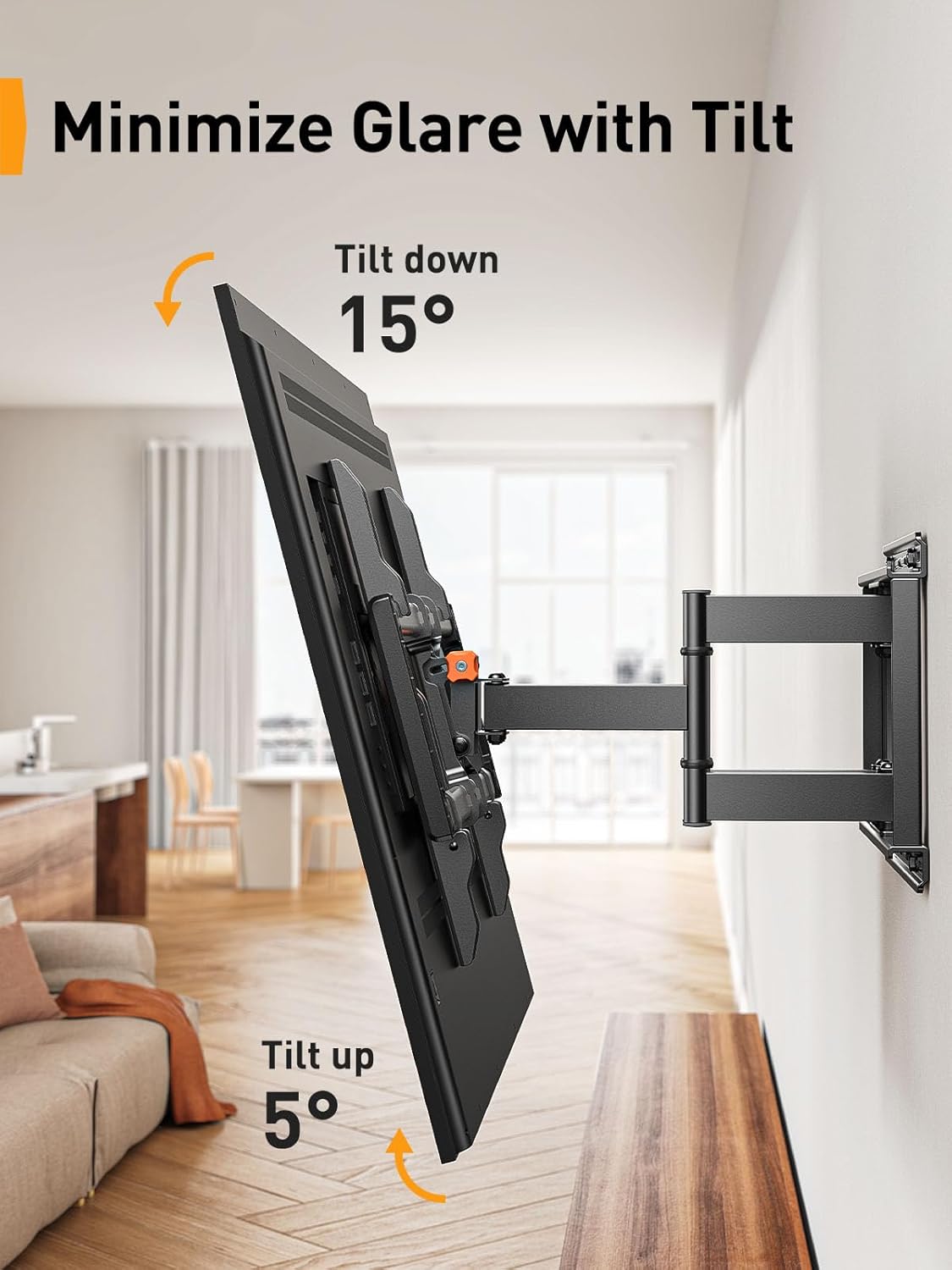 Thumbnail 4 de Perlegear PGLF8 supporto TV Full-Motion 42–85" fino 60 kg