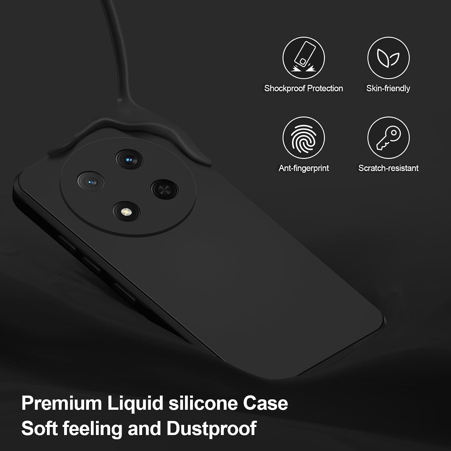 Detalle de Btstring Case for Honor Magic 7 Lite – Soft Silicone Case with Upgraded Camera Protection