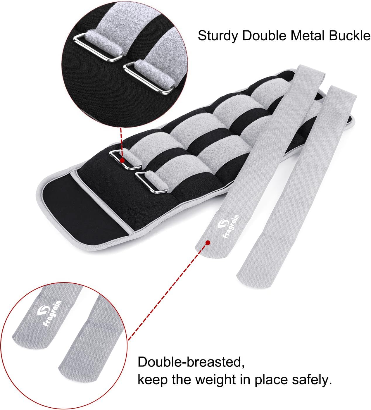 Detalle de Ankle Weights 1–3 kg Pair for Strength Training