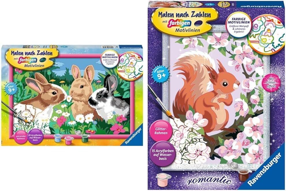 Thumbnail 4 de Ravensburger CreArt 28517 Malen-nach-Zahlen Set fĂŒr Kinder đš