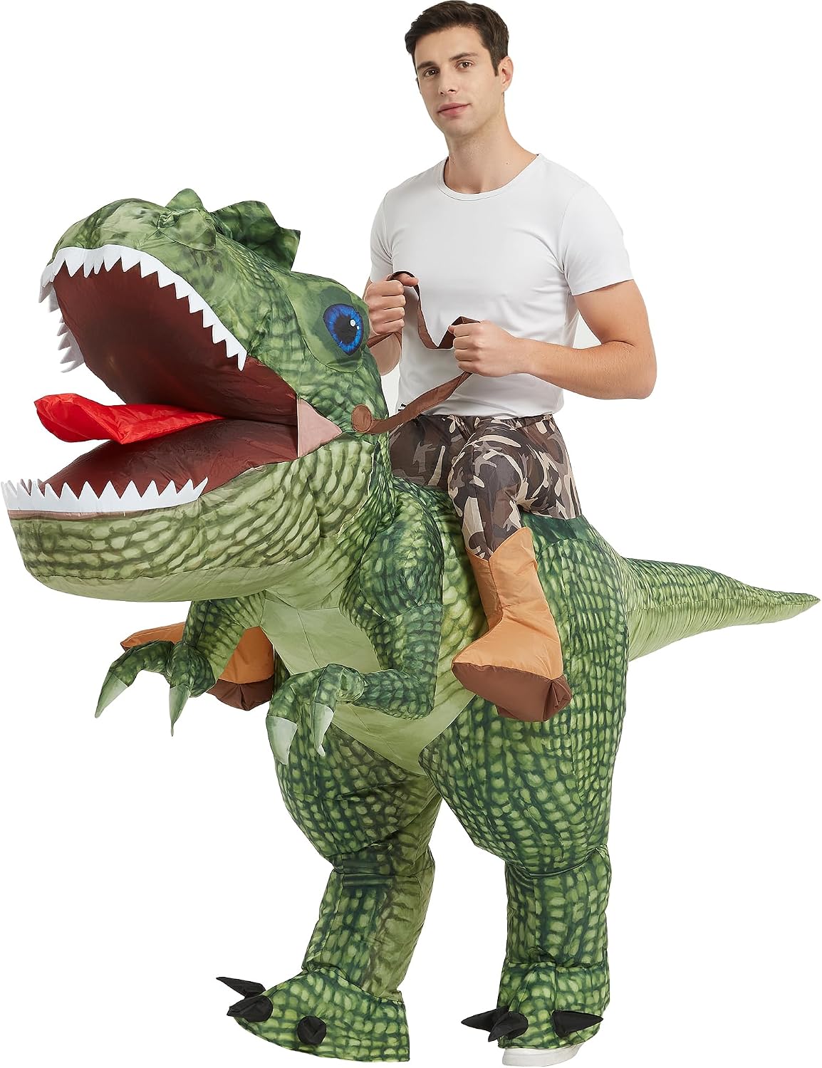 Thumbnail 6 de One Casa 80369ADULT Inflatable T-Rex Costume with Powered Fan, Adult Sizes