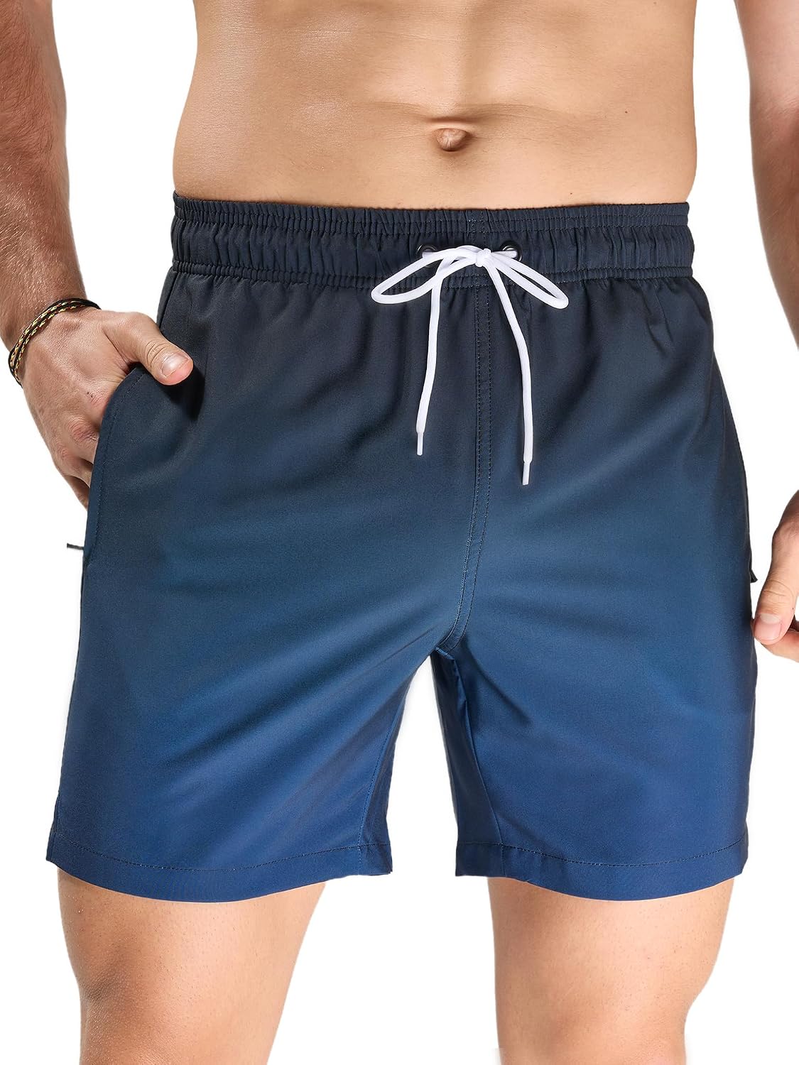 Detalle de Arcweg Men’s Swimming Shorts with Zip Pockets and Mesh Lining