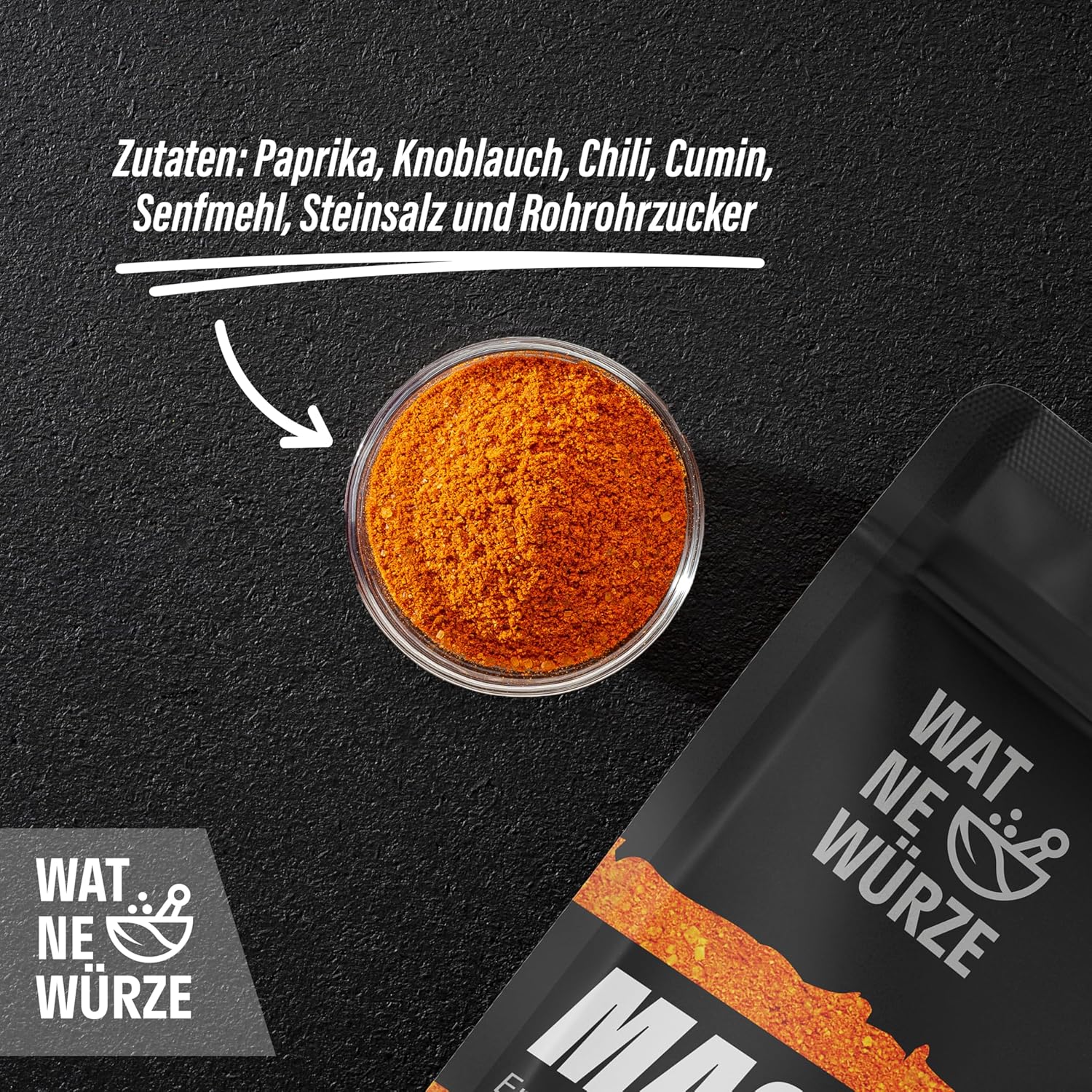 Thumbnail 4 de WAT NE WÜRZE Magic Dust Rub 750 g – BBQ-Gewürzmischung für Rippchen, Pulled Pork & Brisket