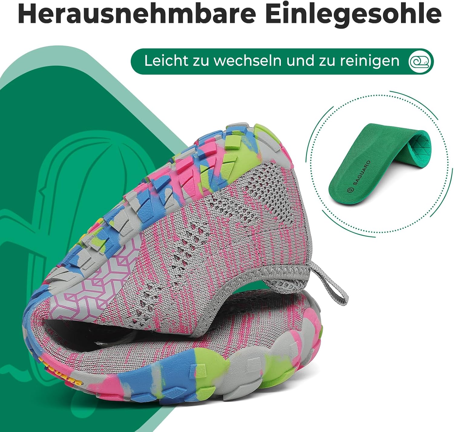 Thumbnail 5 de SAGUARO Knit Barfußschuhe Gr.36-48