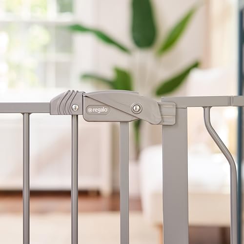 Thumbnail 6 de Regalo Safety Extra Wide Baby Gate for Doorways & Bottom of Stairs (Platinum)