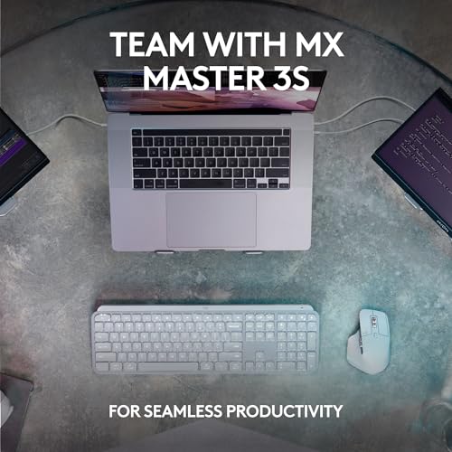 Thumbnail 8 de Logitech MX Keys S Wireless Keyboard Low Profile Fluid Precise - Graphite