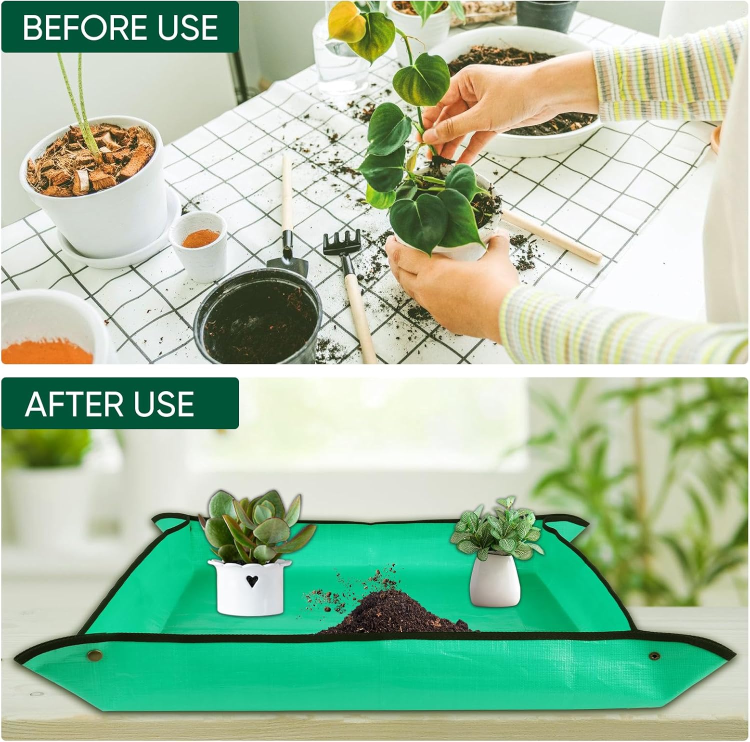 Thumbnail 3 de LCHUANG Repotting Mat 39.5 x 39.5 for Plants